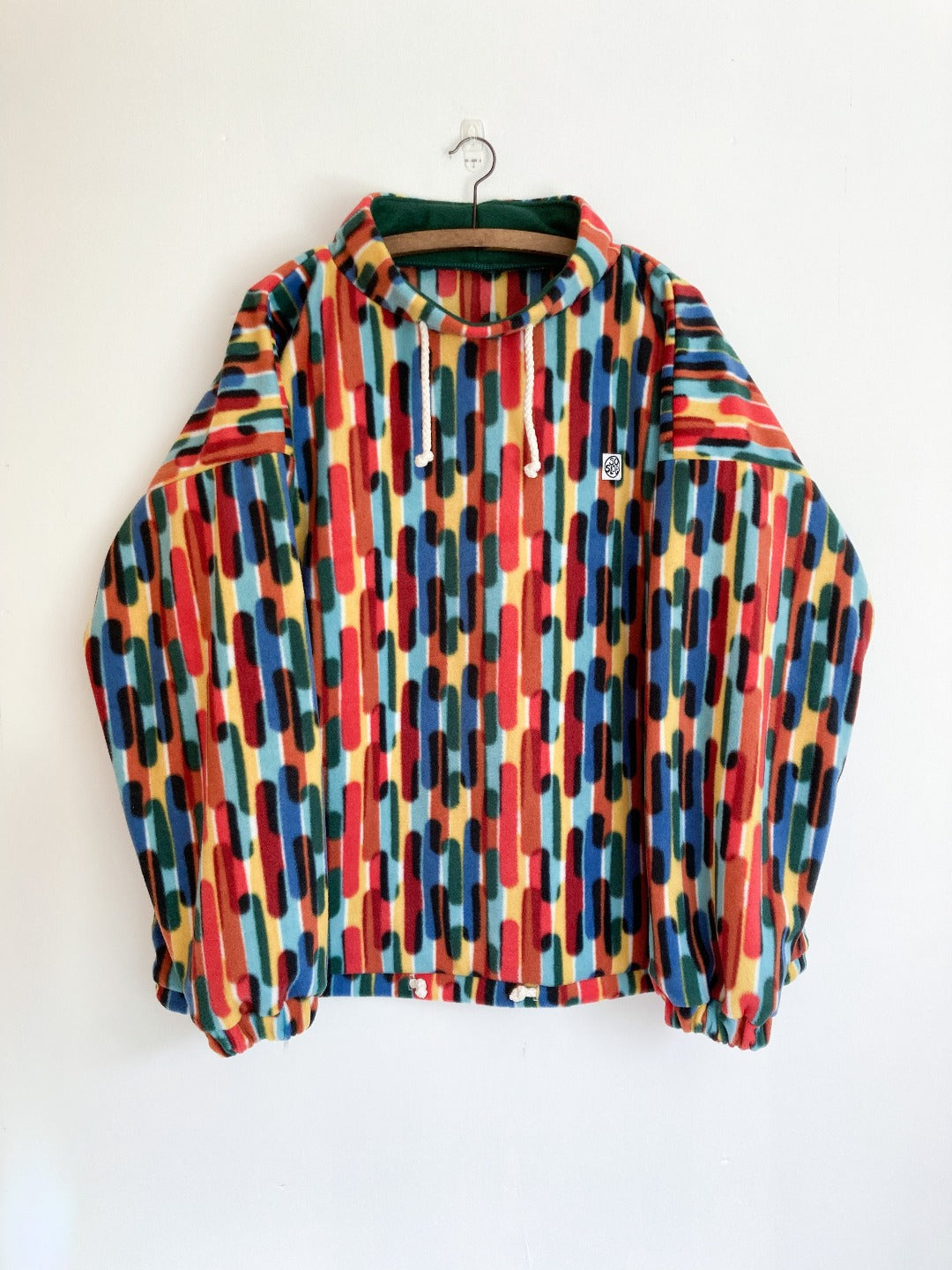 Multicoloured fleece pullover 